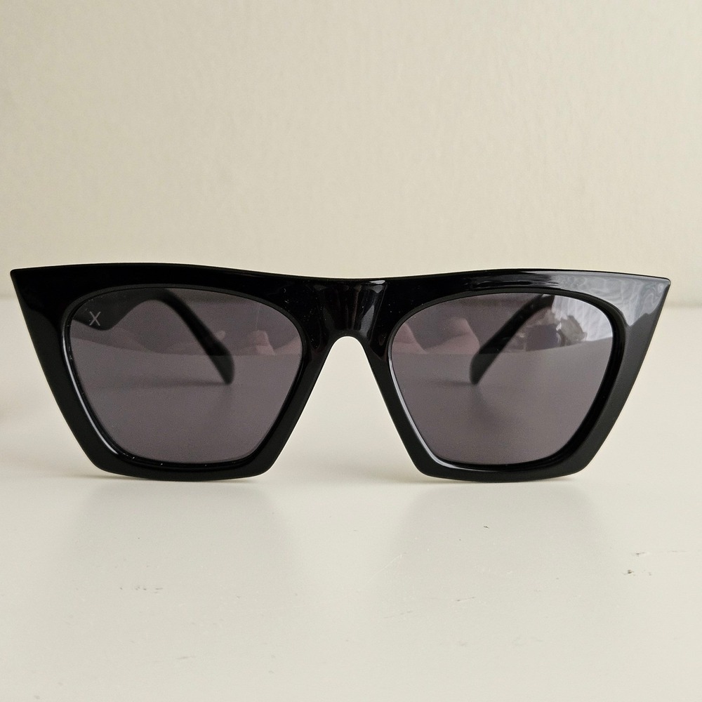 Dime Optics Nicole Guerriero Feeling Catty Sunglasses Black Oversized Cat Eye